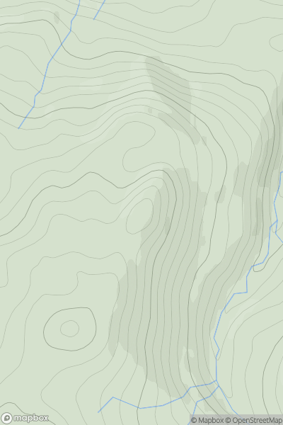 Thumbnail image for Meall Tairbh [Loch Rannoch to Glen Lyon] showing contour plot for surrounding peak